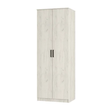 Шкаф 2-х створчатый Фиеста дуб крафт белый