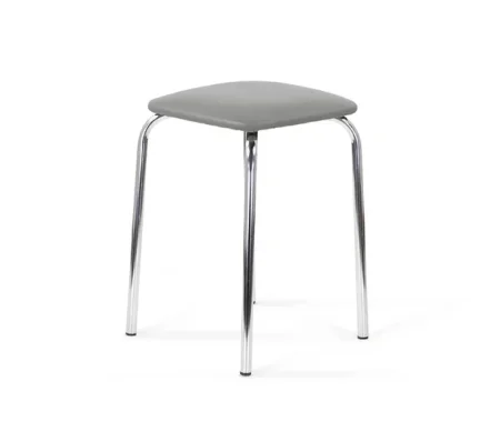 Табурет квадратный хром