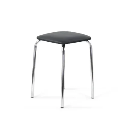 Табурет квадратный хром