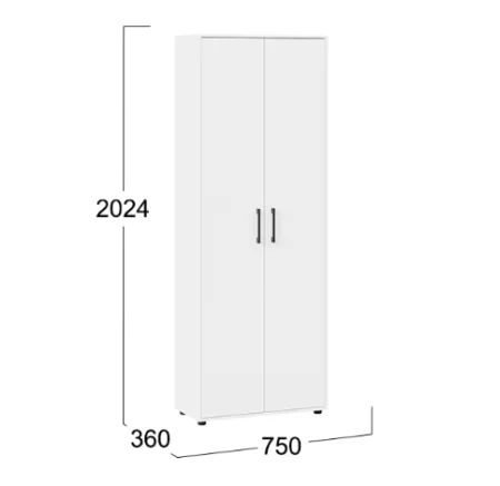 Шкаф комбинированный Витра тип 1 белый ясень