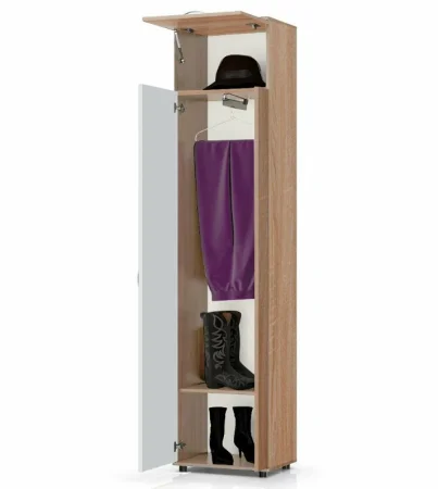 Шкаф платяной П-5 дуб сонома/белый