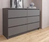 Комод шесть ящиков Мори МК 1206 графит