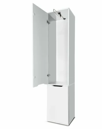 Шкаф пенал со штангой №31 белый