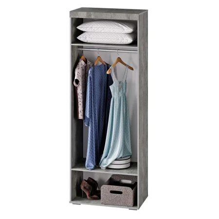 Шкаф двухстворчатый Инстайл ШК-29 бетон/белый