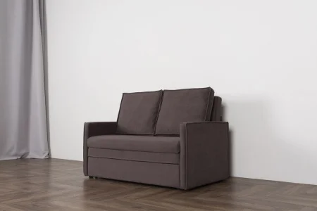 Диван Куба 1200 коричнево-серый (велюр Confetti №22)