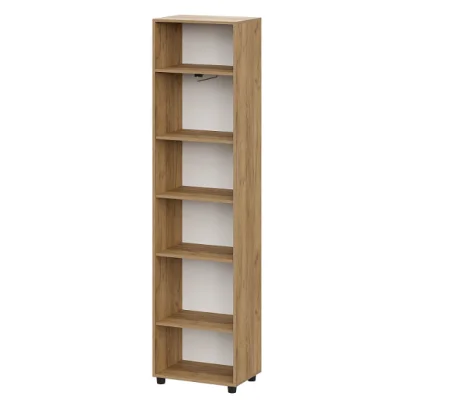 Шкаф одностворчатый Милан дуб золотой/белый матовый