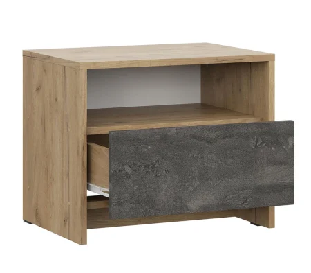 Тумба прикроватная МСП-1 дуб золотой/камень темный