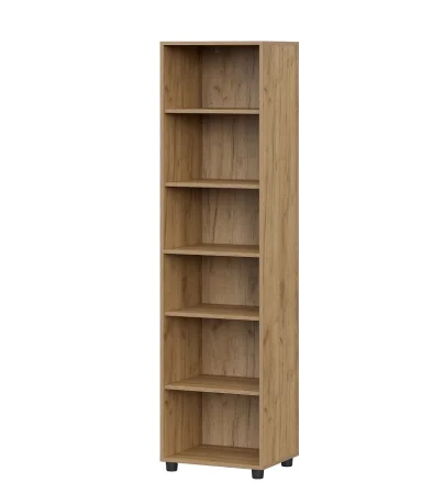 Пенал глухой Милан дуб золотой/белый матовый