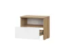 Тумба прикроватная Некст-1 дуб золотой/белый