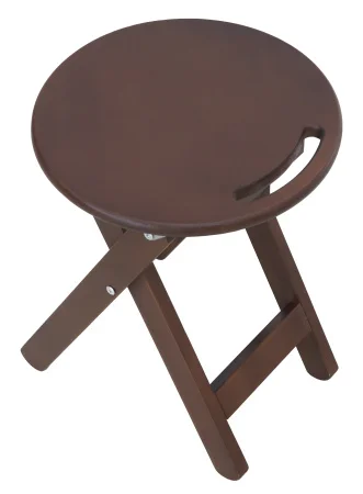 Табурет складной с ручкой орех