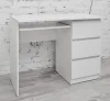 Стол письменный Челси белый/белый глянец