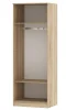 Шкаф 2-х створчатый Сакура дуб сонома/белый глянец