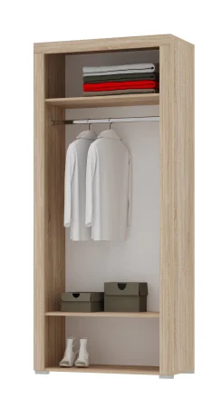 Шкаф Орландо дуб сонома/белый глянец