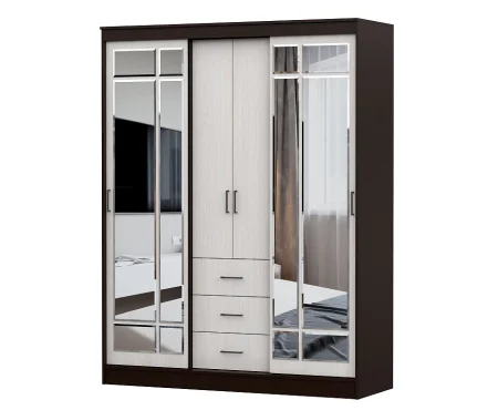 Шкаф-купе ШКП-1 венге/ясень анкор светлый