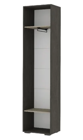 Пенал Эдинбург железный камень/дуб крафт серый