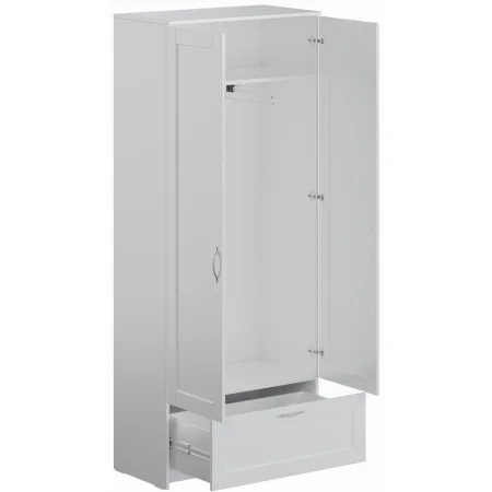 Шкаф для одежды Сириус 2 двери 1 ящик, белый