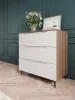 Комод Роза 900 орех франклин/белый софт тренто