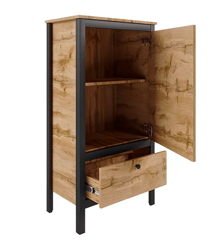 Тумба Лофт REG1D1S/60 дуб вотан/черный