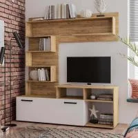 Гостиная Евро крафт/белый