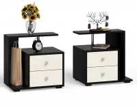 Тумба прикроватная Камелия венге/дуб лоредо (2 шт.)