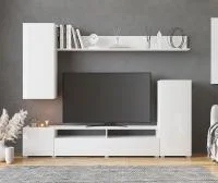 Гостиная Лира МДФ белый глянец