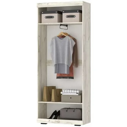 Шкаф Соната ШСЗ-800 дуб крафт белый/антрацит