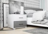 Тумба Nova белый/бетон