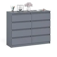 Комод восемь выдвижных ящиков МК 1200.8 графит