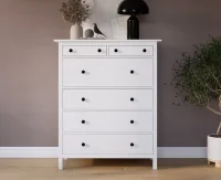 Комод 6 ящиков Кымор белый