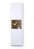 Шкаф комбинированный Бэль 10.04 дуб крафт золотой/белый премиум