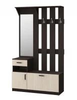 Вешалка с зеркалом Машенька 1200 венге/дуб белфорт