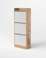 Обувница Охта Лайт 600.3 дуб вотан/белый