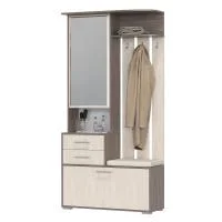 Шкаф с вешалкой Домино 2-3431 бодега тёмный/бодега светлый