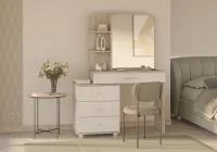 Трюмо 4-25100 Оливия дуб крафт серый/скандинавское дерево белое