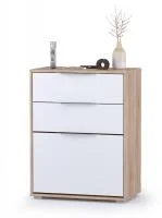 Обувница Куба 13.113 дуб сонома/белый премиум