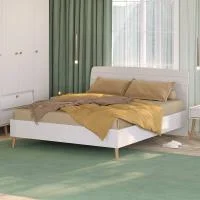 Кровать Афина 1600 кашемир серый