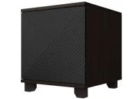 Тумба прикроватная со створкой Копенгаген венге/черный матовый