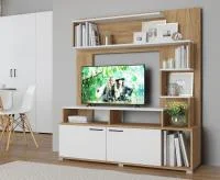 Гостиная Ника дуб крафт золотой/белый