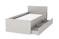 Кровать Кэт-1 с ящиком арт. 015 с ящиком ясень анкор светлый/графит