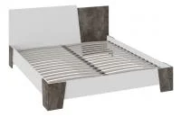 Кровать Клео белый ясень/ателье темное