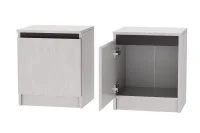 Тумба 1 створка Кэт-1 ясень анкор светлый/графит