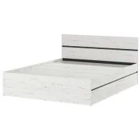 Кровать Гретта 1600 дуб крафт белый/антрацит