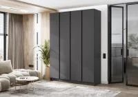 Шкаф 4-х створчатый Келвин 1600 графит