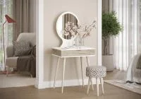 Трюмо 4-25912 белый/дуб крафт серый