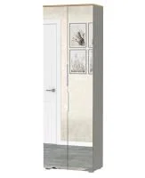 Шкаф для одежды Октава 13.338 серый графит/дуб крафт золотой