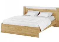 Кровать Адель дуб крафт золотой/белый