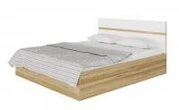 Кровать Ненси 1,6 дуб крафт золотой/белый глянец