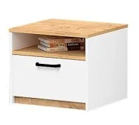 Тумба прикроватная Фокус №10 дуб бунратти/белый
