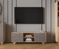 Тумба ТВ Ньерд 1500.4 дуб вотан/черника