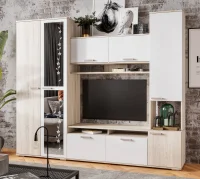 Гостиная Лукас дуб сонома/белый